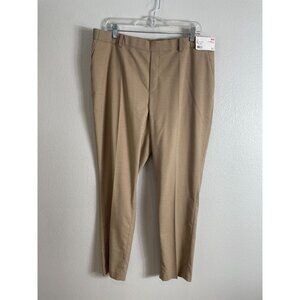 NEW UNIQLO‎ Womens Plus XXL EZY Ankle Pants Beige Pull On Trousers Office Work
